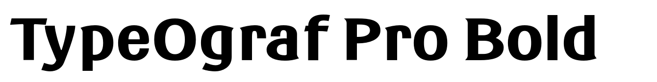 TypeOgraf Pro Bold